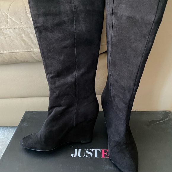 Swede wedge boots - Picture 4 of 6